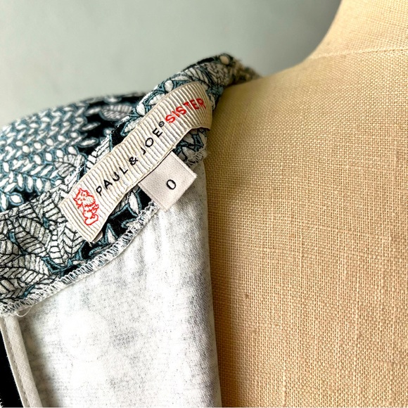 Anthropologie: Paul & Joe Sister Cat & Owl Blouse•Sz 2 - Picture 5 of 11